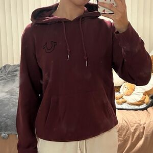 True Religion maroon hoodie
